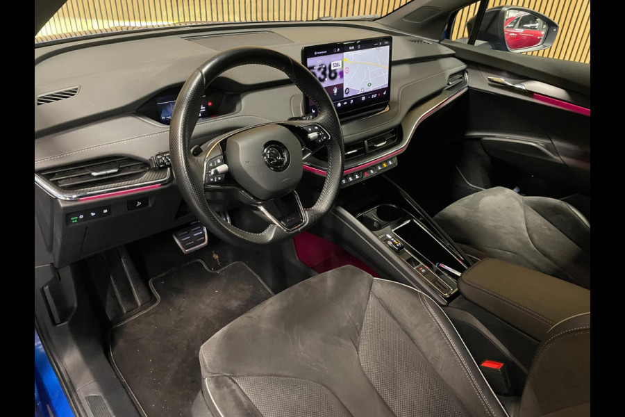 Škoda ENYAQ iV 60 Sportline|SOH 89%|AFN.TREKHAAK|KUIPSTOEL|CARPLAY/ANDROID|CAMERA|ACC|STOEL+STUURVERW.|IN.BTW|NL-AUTO|1e EIG.|NAP|