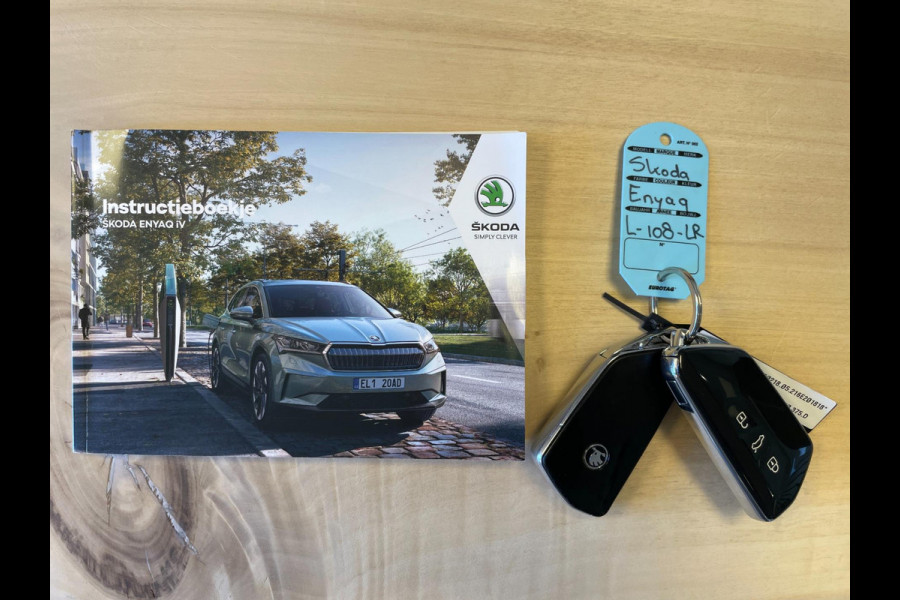 Škoda ENYAQ iV 60|88% SOH|1/2LEDER|STOELVERW|CAMERA|CARPLAY|ANDROID AUTO|NAVIGATIE|CLIMATE, CRUISE CONTROL|NL|NAP|1e EIG|INCL BTW|