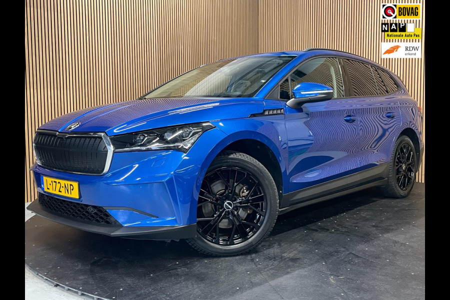 Škoda ENYAQ iV 60 First|91% SOH|LEDER|TREKH|ELEK.INTER|STOEL+STUURVERW|ACC|CARPLAY+ANDROID|NAVI|CLIMA+CRUISE|NL|NAP|1e EIG|IN BTW|