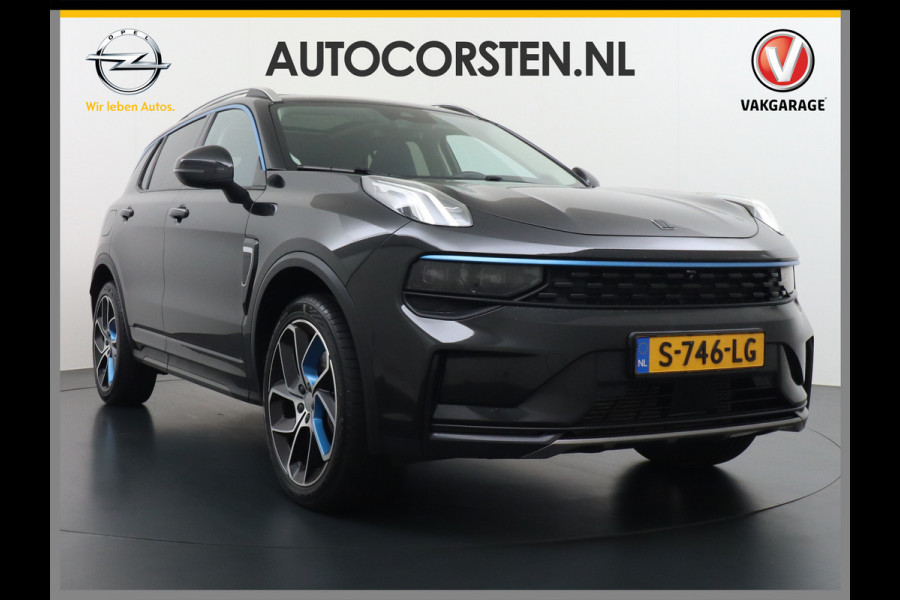 Lynk & Co 01 1.5T PHEV AUT-7 261pk Pano-Schuifdak Lmv 20" 360°Camera Apple Carplay Android Auto Adap.Cruise Navi Pdc Ecc Keyless Led Plug-In  Elek.Memory.Stoel File assistent Dodehoek detector Elektrisch bedienbare achterklep Rijstrooksensor Wifi Verkeersbord detectie 425Nm koppel 3,7kw laadvermogen €44.882,- Nieuwprijs 1e Eigenaar Origineel Nederlandse Auto!