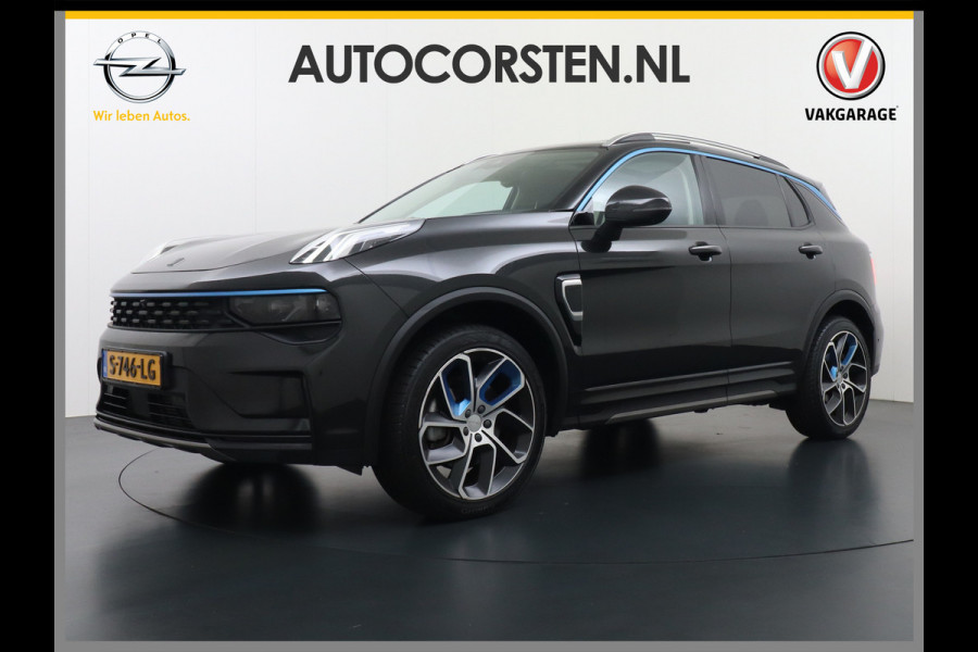 Lynk & Co 01 1.5T PHEV AUT-7 261pk Pano-Schuifdak Lmv 20" 360°Camera Apple Carplay Android Auto Adap.Cruise Navi Pdc Ecc Keyless Led Plug-In  Elek.Memory.Stoel File assistent Dodehoek detector Elektrisch bedienbare achterklep Rijstrooksensor Wifi Verkeersbord detectie 425Nm koppel 3,7kw laadvermogen €44.882,- Nieuwprijs 1e Eigenaar Origineel Nederlandse Auto!
