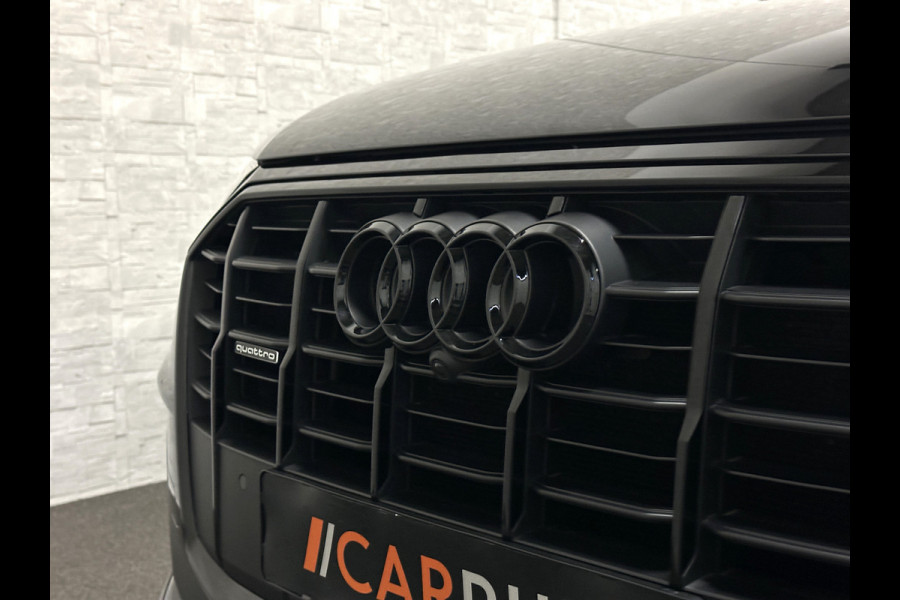 Audi Q7 55 TFSI e S-Line | Panorama | Leder | Luchtvering | LED-Matrix | Keyless-Go | 22 inch | Memory | Stoelverwarming V+A | Camera | Virtual-Cockpit | 3-Zone Clima | Draadloos Laden | Standkachel | Getint Glas |