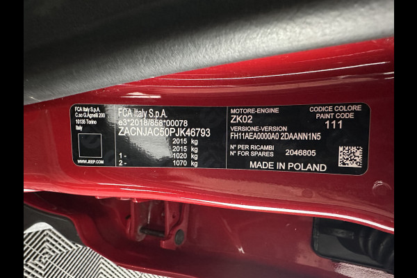 Jeep Avenger Summit 54 kWh [ 3-Fase ] {SOH-95%} (INCL-BTW) *HEATPUMP | LEATHER-MICROFIBRE | FULL-LED | ADAPTIVE-CRUISE | BLIND-SPOT | CAMERA | DIGI-COCKPIT | NAVI-FULLMAP | HEATED-COMFORTSEATS | ECC | AMBIENT-LIGHT | PDC | CARPLAY | CRUISE