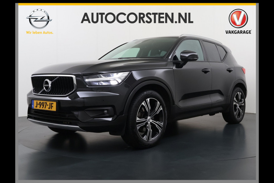 Volvo XC40 2.0 T5 AWD AUT-8 Leer-Contour+verwarmd Intro-Edition Adap.Cruise Camera Apple Carplay Navi Ecc DAB Pdc Intro Edition Keyless Lmv 19" Elek.Achterklep Lane Keeping BLIS Cross Traffic Alert Road Sign Info Pilot Assist Zeer complete unieke XC40 € 60.000 nieuw! 2.100kg trekvermogen!