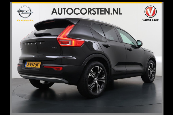 Volvo XC40 2.0 T5 AWD AUT-8 Leer-Contour+verwarmd Intro-Edition Adap.Cruise Camera Apple Carplay Navi Ecc DAB Pdc Intro Edition Keyless Lmv 19" Elek.Achterklep Lane Keeping BLIS Cross Traffic Alert Road Sign Info Pilot Assist Zeer complete unieke XC40 € 60.000 nieuw! 2.100kg trekvermogen!