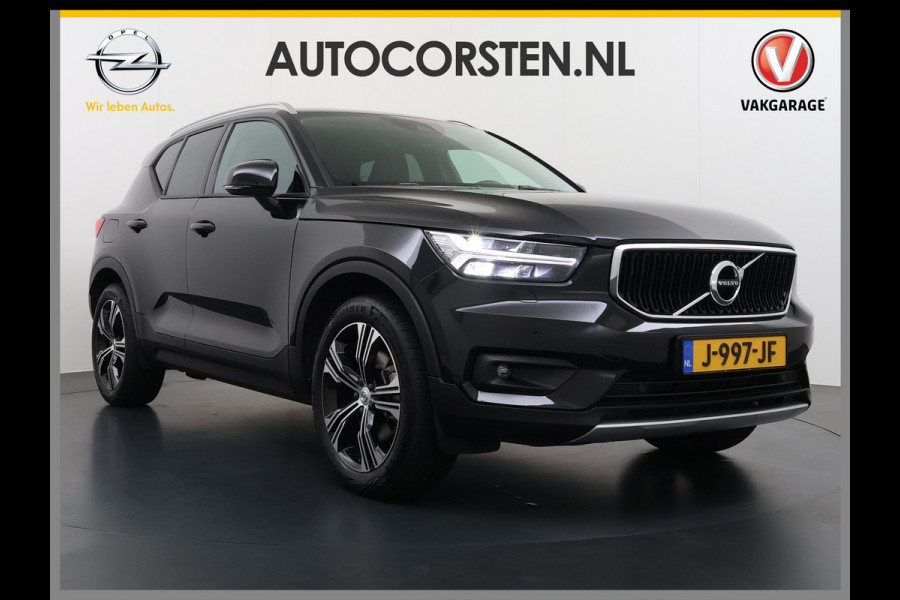 Volvo XC40 2.0 T5 AWD AUT-8 Leer-Contour+verwarmd Intro-Edition Adap.Cruise Camera Apple Carplay Navi Ecc DAB Pdc Intro Edition Keyless Lmv 19" Elek.Achterklep Lane Keeping BLIS Cross Traffic Alert Road Sign Info Pilot Assist Zeer complete unieke XC40 € 60.000 nieuw! 2.100kg trekvermogen!