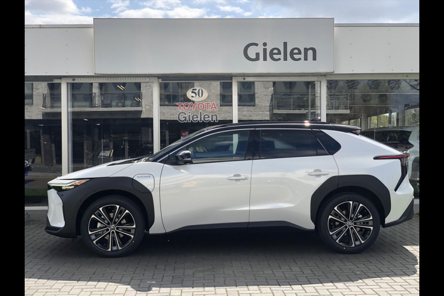 Toyota Bz4x 71,4 kWh 3-Fase Premium Bi-Tone + Panoramisch dak | JBL, Dodehoekherkenning, Leer, Parkeersensoren, Eerste eigenaar