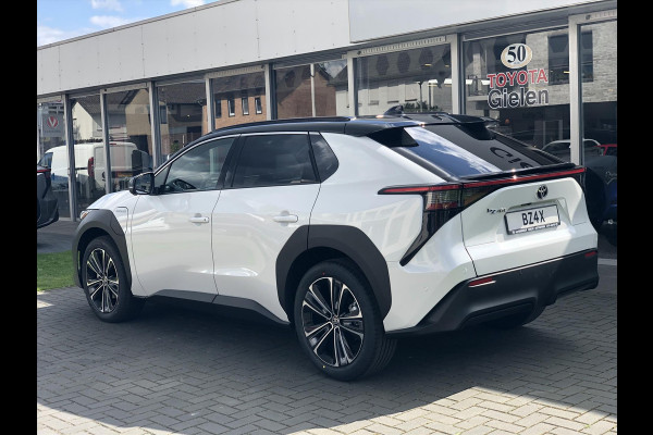 Toyota Bz4x 71,4 kWh 3-Fase Premium Bi-Tone + Panoramisch dak | JBL, Dodehoekherkenning, Leer, Parkeersensoren, Eerste eigenaar
