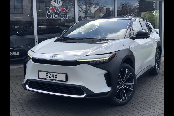 Toyota Bz4x 71,4 kWh 3-Fase Premium Bi-Tone + Panoramisch dak | JBL, Dodehoekherkenning, Leer, Parkeersensoren, Eerste eigenaar