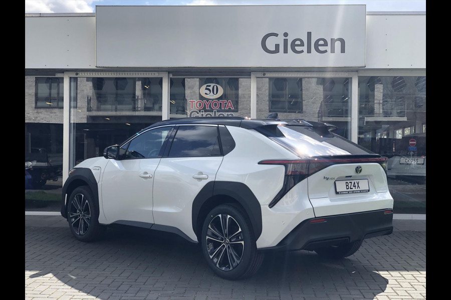 Toyota Bz4x 71,4 kWh 3-Fase Premium Bi-Tone + Panoramisch dak | JBL, Dodehoekherkenning, Leer, Parkeersensoren, Eerste eigenaar