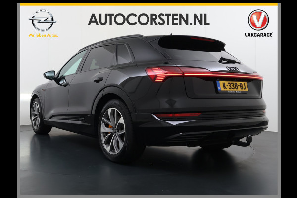 Audi e-tron 55 Quattro 95kWh 408PK Elektr.Leer+Verwarmd Pano-Dak Trekhaak Luchtvering Adap.Cruise Navi Ecc Stoelverwarming Business edition  SOH 93% LED Lmv Elek.Achterklep Privacy Glas Keyless Zwarte Hemel 1e Eigenaar 1.800KG Trekgewicht Zeer compleet! Volledig Dealer Onderhouden, net Beurt gehad bij Audi!
