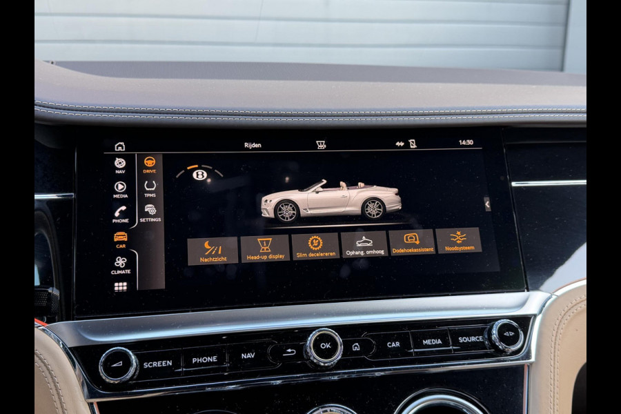Bentley Continental GTC 6.0 W12 | 360* Camera | Massage | Head-Up | Nightvision | Stoelverwarming/Koeling | Adaptive Cruise Control | DAB |