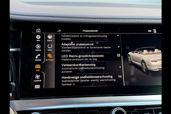 Bentley Continental GTC 6.0 W12 | 360* Camera | Massage | Head-Up | Nightvision | Stoelverwarming/Koeling | Adaptive Cruise Control | DAB |