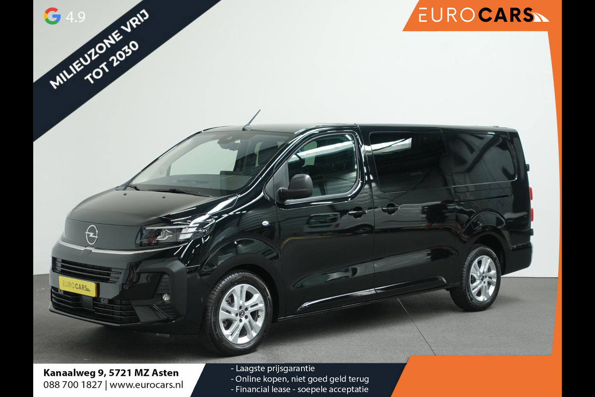 Opel Vivaro 2.0 Diesel 180 S&S L3 Automaat Dubbele Cabine 2 schuifdeuren Android Auto/Apple CarPlay Navigatie Keyless Entry&Start Climate Control Camera Cruise Control Houten afwerking laadruimte Trekhaak lichtmetalen velgen