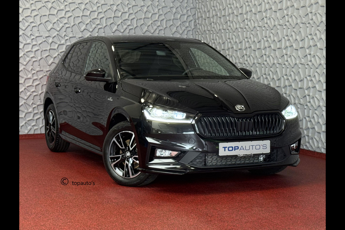 Škoda Fabia 1.0 TSI 116PK MONTE CARLO BLACK CAMERA LED STOEL/STUUR VERW ADAP, CRUISE VIC.COCKPIT 03/2025 ✅Top Auto's Wijchen✅ 170 Nieuwe en bijna nieuwe Auto's met : Benzine /  PHEV / Plug in hybrid / Hybrid / Mild hybrid / HEV /  Meerdere leverbaar , Ambition , Business , Sport