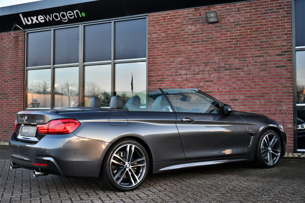 BMW 4 Serie Cabrio 440i M-Sport H/K Carplay HUD El-zetels 19inch NL-auto
