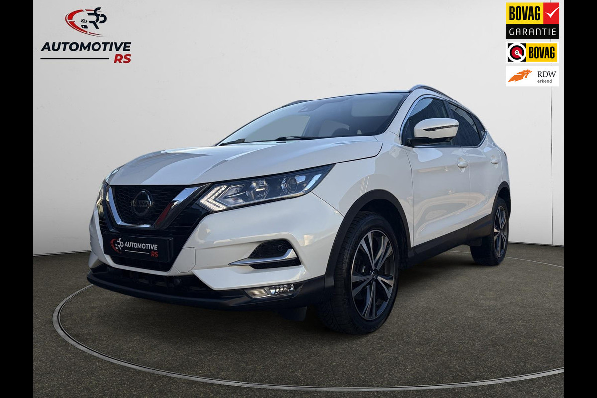 Nissan QASHQAI 158PK Aut. 360° Camera Trekhaak Pano Stoelverw. Lane Assist Navi Climate Pdc Winterpack Isofix Comfortstoelen
