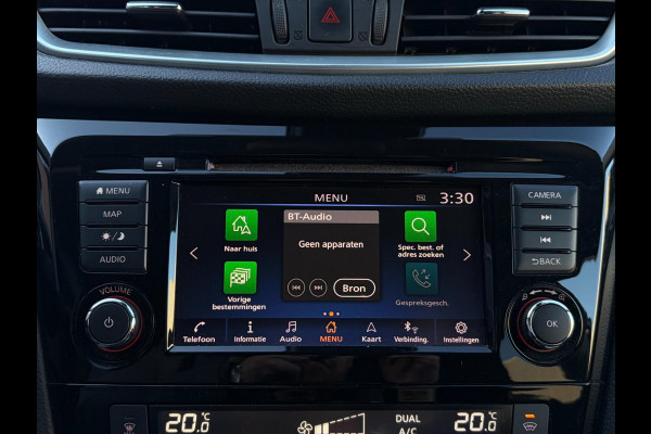 Nissan QASHQAI 158PK Aut. 360° Camera Trekhaak Pano Stoelverw. Lane Assist Navi Climate Pdc Winterpack Isofix Comfortstoelen