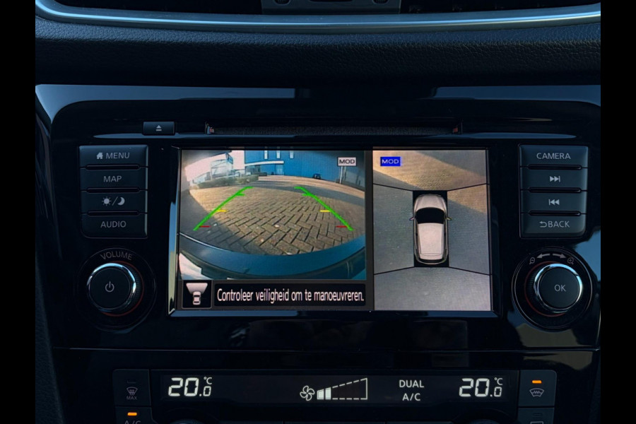 Nissan QASHQAI 158PK Aut. 360° Camera Trekhaak Pano Stoelverw. Lane Assist Navi Climate Pdc Winterpack Isofix Comfortstoelen
