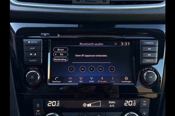 Nissan QASHQAI 158PK Aut. 360° Camera Trekhaak Pano Stoelverw. Lane Assist Navi Climate Pdc Winterpack Isofix Comfortstoelen