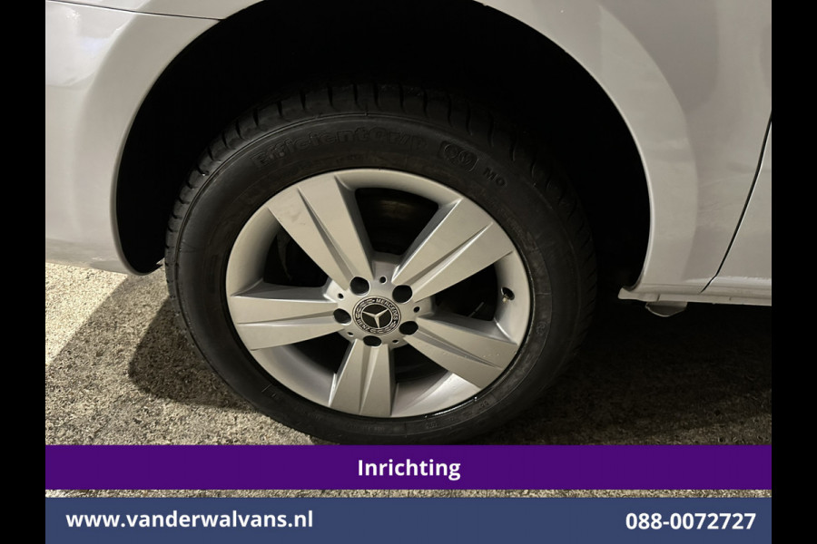 Mercedes-Benz Vito 114 CDI 136pk L2H1 Inrichting Euro6 Airco | Camera | LM velgen | Cruisecontrol | Trekhaak | Stoelverwarming Dakdragers, Parkeersensoren, Bijrijdersbank, Achterklep