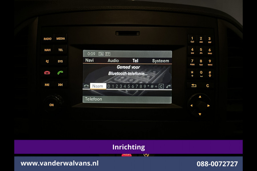 Mercedes-Benz Vito 114 CDI 136pk L2H1 Inrichting Euro6 Airco | Camera | LM velgen | Cruisecontrol | Trekhaak | Stoelverwarming Dakdragers, Parkeersensoren, Bijrijdersbank, Achterklep