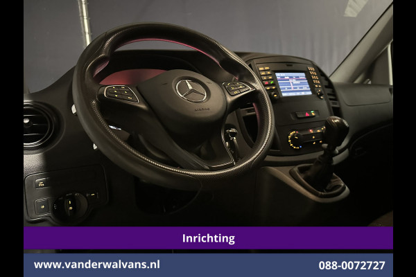 Mercedes-Benz Vito 114 CDI 136pk L2H1 Inrichting Euro6 Airco | Camera | LM velgen | Cruisecontrol | Trekhaak | Stoelverwarming Dakdragers, Parkeersensoren, Bijrijdersbank, Achterklep
