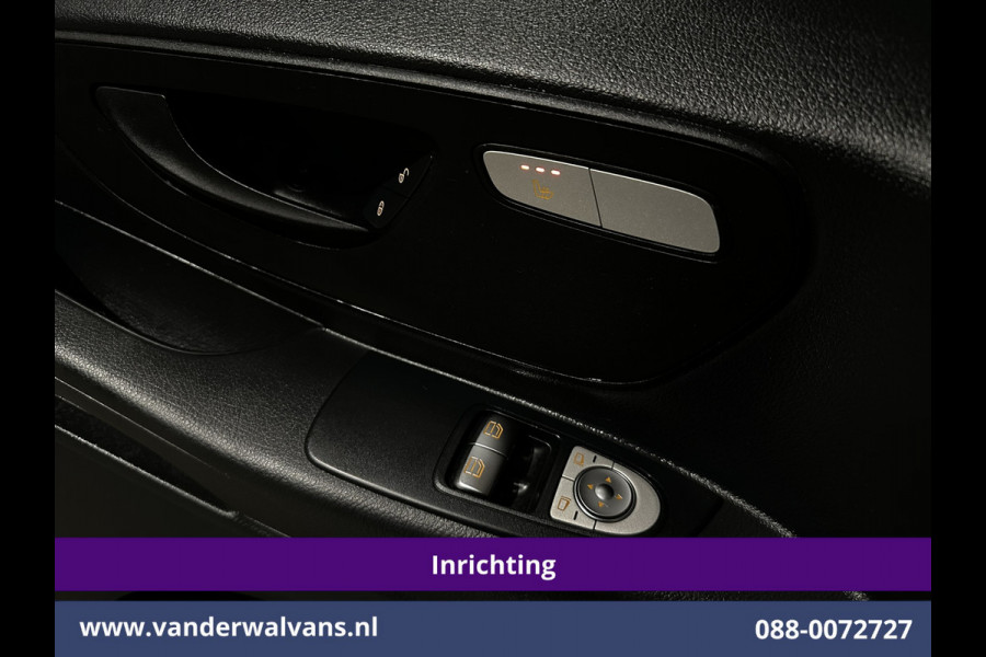 Mercedes-Benz Vito 114 CDI 136pk L2H1 Inrichting Euro6 Airco | Camera | LM velgen | Cruisecontrol | Trekhaak | Stoelverwarming Dakdragers, Parkeersensoren, Bijrijdersbank, Achterklep