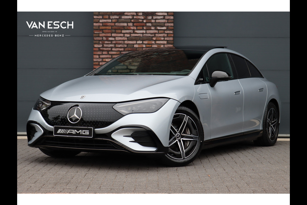 Mercedes-Benz EQE 300 AMG Line 89 kWh | Panoramadak | Distronic+ | Burmester | Memory | Leder | Surround Camera | Digital Light | Keyless Go | Warmtepomp |