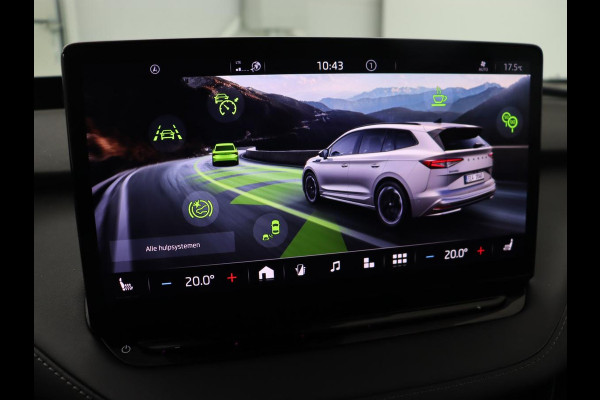 Škoda ENYAQ iV 80 Sportline | Panoramadak | Head-Up | Stoelverwarming | Adaptive cruise | 360 Camera | Leder/Alcantara | Keyless | Navigatie | Achterbankverwarming | Carplay | Matrix LED