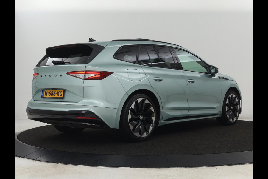 Škoda ENYAQ iV 80 Sportline | Panoramadak | Head-Up | Stoelverwarming | Adaptive cruise | 360 Camera | Leder/Alcantara | Keyless | Navigatie | Achterbankverwarming | Carplay | Matrix LED