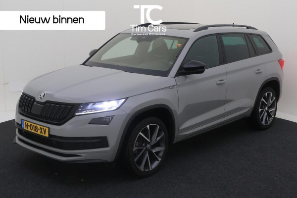 Škoda Kodiaq 1.5 TSI Sportline 7-persoons Automaat | Panoramadak | Steel Grey | 20 inch lichtmetalen velgen | LED verlichting | Stoelverwarmi