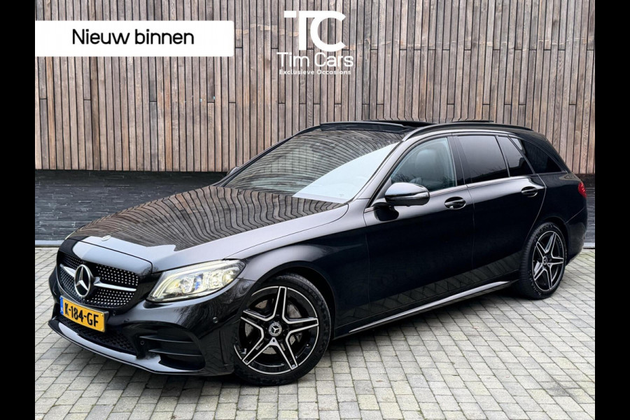 Mercedes-Benz C-Klasse Estate 180 AMG Automaat | Panorama | Leer | LED matrix | Sfeerverlichting | Apple CarPlay | 360°-camera | Night Pakket | DAB ont