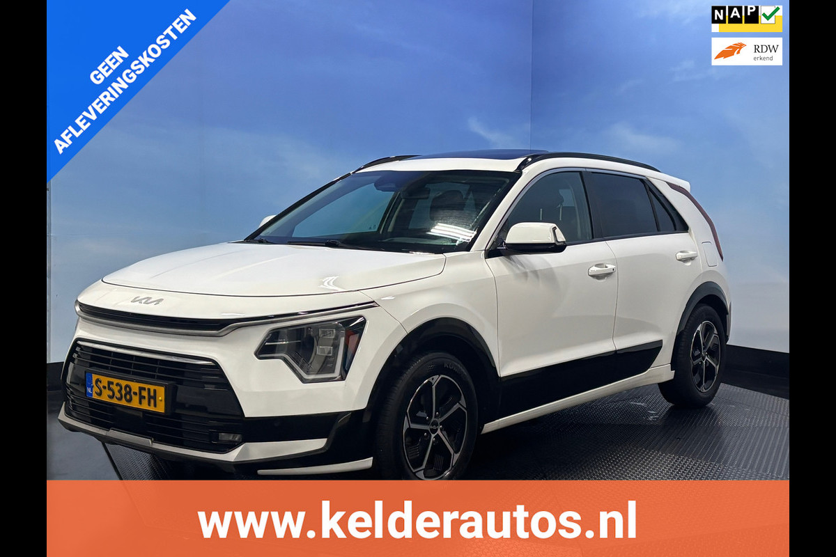 Kia Niro 1.6 GDi Hybrid DynamicPlusLine Pano, Trekhaak, Leer, Stuur/Stoelverwarming