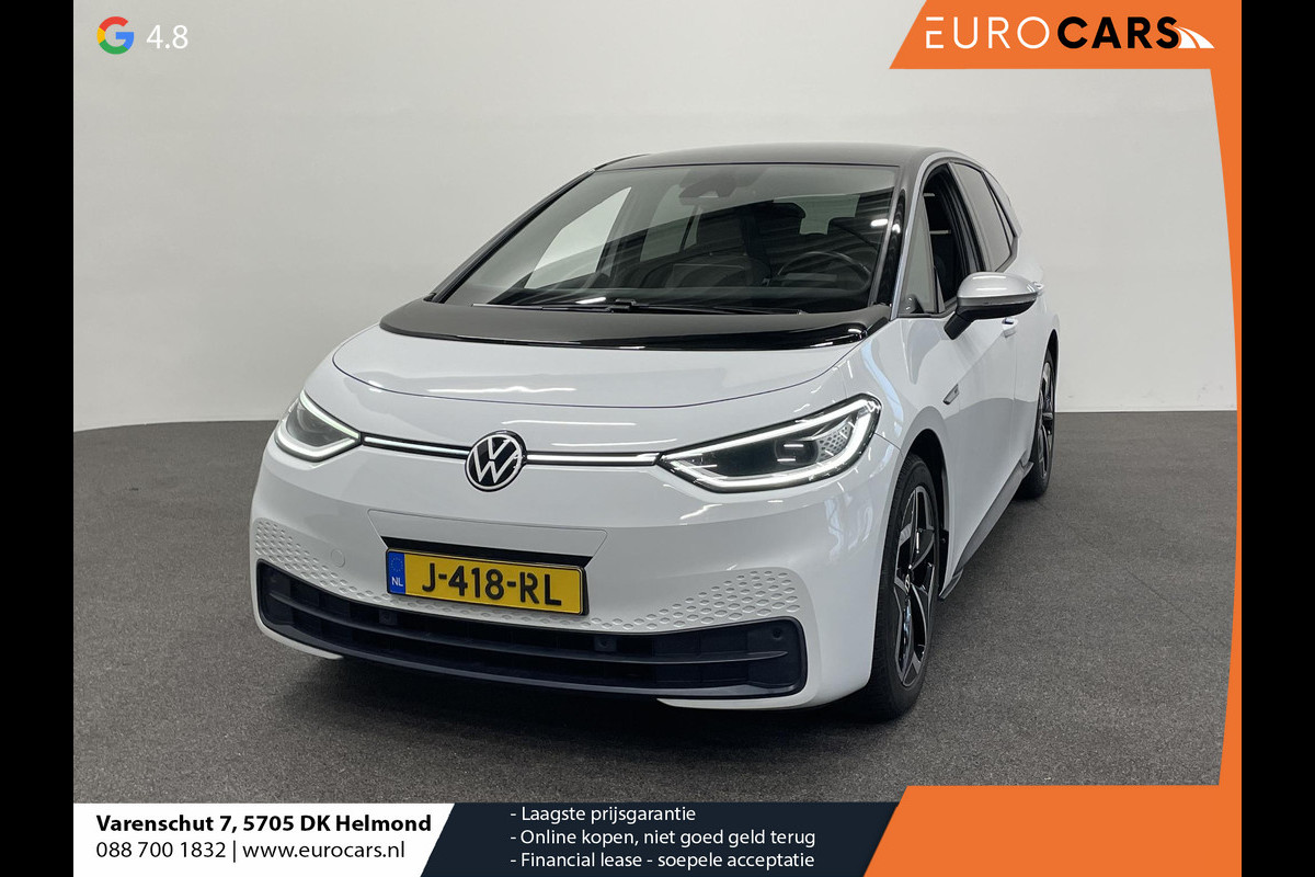 Volkswagen ID.3 First Plus 58 kWh SOH 91.6% Navigatie Apple Carplay/Android Auto Camera Parkeersensoren Adaptive Cruise Control Full LED Matrix Stoel- en stuurverwarming Lichtmetalen velgen Climate Control