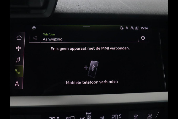 Audi A3 35 TFSI S edition | Carplay | Navigatie | Sportstoelen | Half leder | Full LED | Camera | Virtual Cockpit | 19'' | Climate control | Bluetooth | Cruise control | S Line