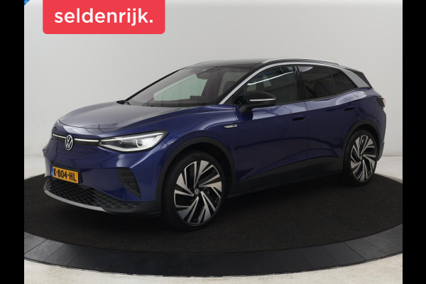 Volkswagen ID.4 First Max 77 kWh | Panoramadak | Stoelverwarming | Head-Up | Trekhaak | 360 Camera | Sfeerverlichting | Half leder | Matrix LED | Carplay | Adaptive cruise | Memory | Keyless | Massage