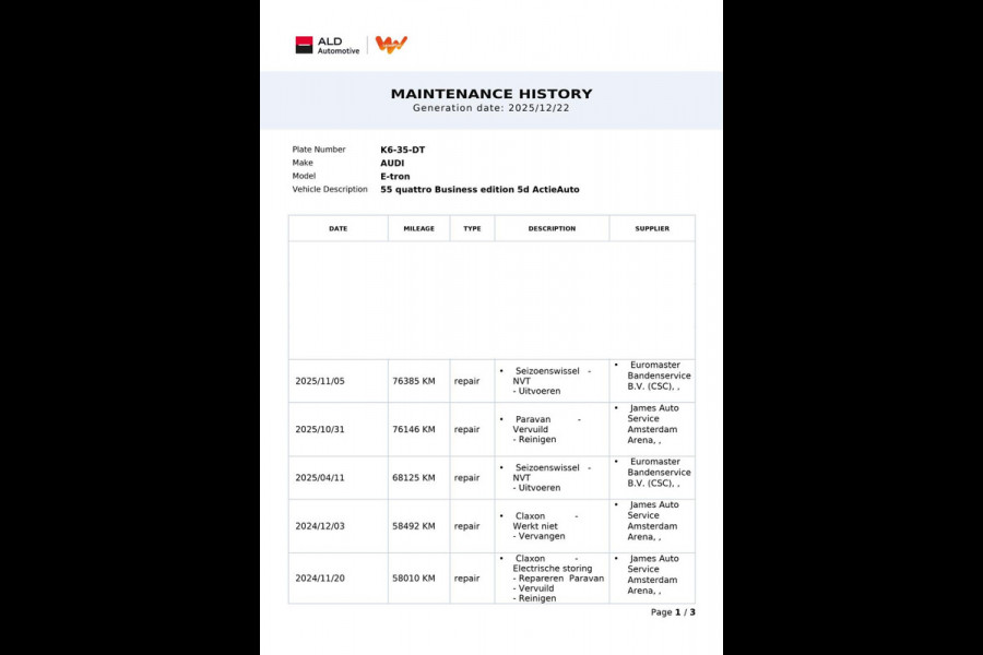 Audi e-tron 55 Quattro Business Edition 95 kWh|GROTE ACCU|CAMERA|CLIMATE+CRUISE CTRL|MEMORY|NAVI|NL- AUTO|NAP|INCL. BTW|1e EIG.|