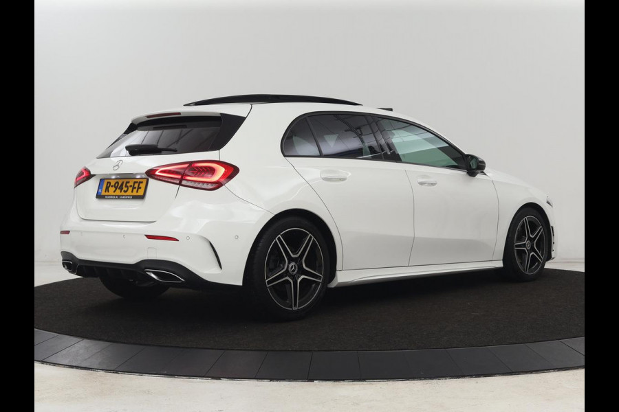 Mercedes-Benz A-Klasse 180 AMG | Panoramadak | Stoelverwarming | Carplay | Sfeerverlichting | Leder/Alcantara | Navigatie | Park Assist | Full LED | Widescreen | Climate control | Cruise control