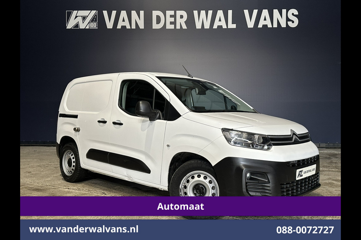 Citroën Berlingo 1.2 PureTech 131pk Automaat L1H1 Inrichting Euro6 Airco | 3-Zits | Camera | Navigatie | Apple Carplay Android Auto, Cruisecontrol, Parkeersensoren, Bijrijdersbank