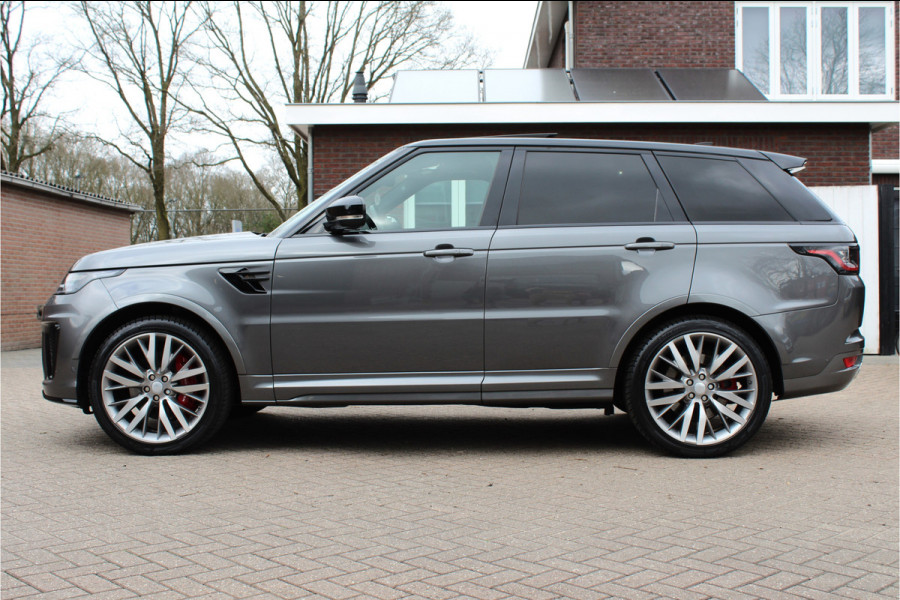 Land Rover Range Rover Sport 5.0 V8 SC SVR 576 PK ! Facelift ! Carbon ! Pano, Cruis, Airco, Stoelverw voor + achter!