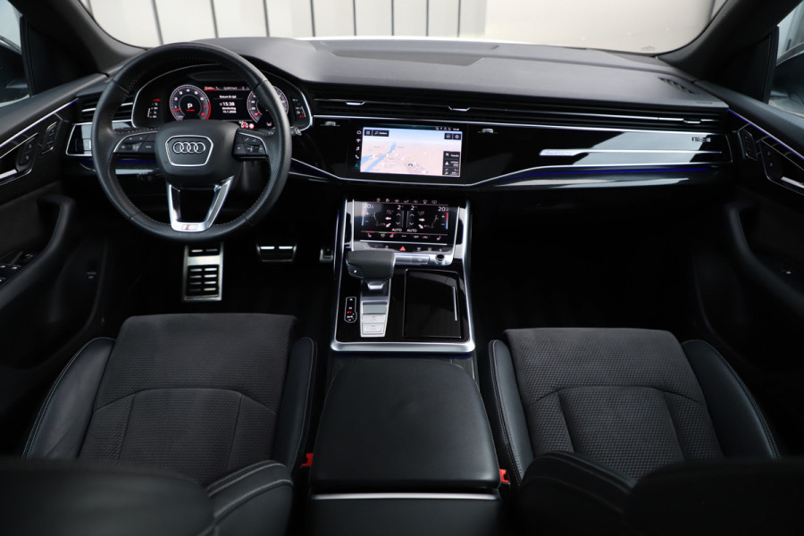 Audi Q8 55 TFSI quattro Pro Line S | 340PK | Luchtvering | Achterasbesturing | Head-up | Memory | B&O | Sfeerverlichting | Keyless-go |