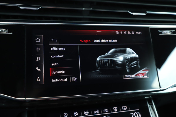 Audi Q8 55 TFSI quattro Pro Line S | 340PK | Luchtvering | Achterasbesturing | Head-up | Memory | B&O | Sfeerverlichting | Keyless-go |