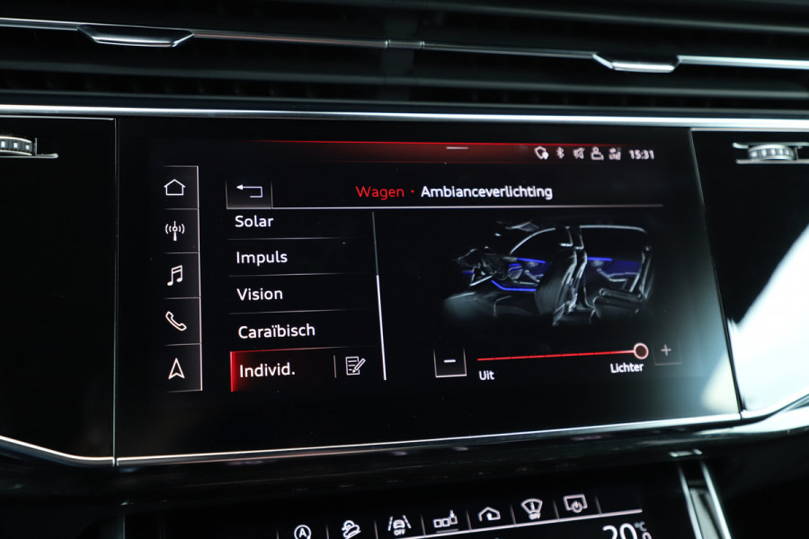 Audi Q8 55 TFSI quattro Pro Line S | 340PK | Luchtvering | Achterasbesturing | Head-up | Memory | B&O | Sfeerverlichting | Keyless-go |
