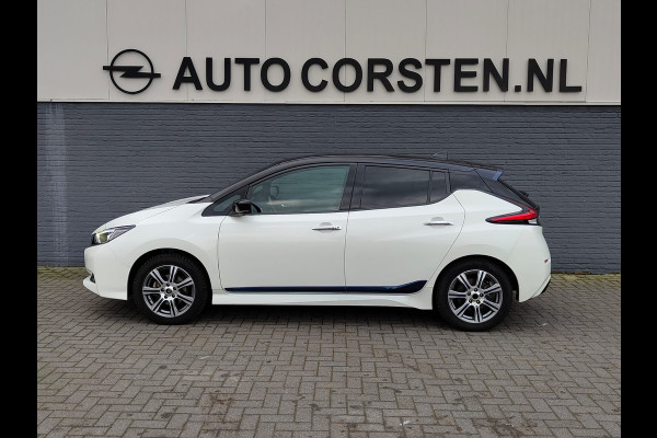 Nissan Leaf e+ 218pk 62kWh Soh 90% Leer Grootste ACCU Warmtepomp Trekhaak Business Executive Ecc Bose®-Hifi Apple Carplay Android Auto Adap. 360°Camera Stoel+Stuurverwarming Led Two-Tone lak 1e Eigenaar Origineel Nederlandse Auto