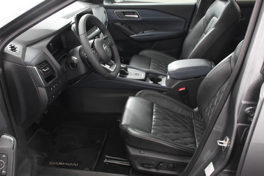 Nissan QASHQAI 1.3 MHEV DIG-T 158pk Xtronic Tekna+ | Navigatie | Apple Carplay/Android Auto | Parkeersensoren | 360 camera | Adaptive cruise control | Elektrisch panoramadak | Elektrische achterklep | Elektrische bestuurderstoel | Stoel-en stuurverwarming | Ledverlichting | Climate Control