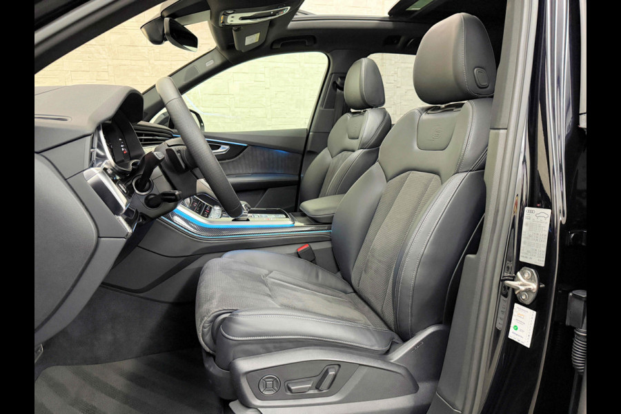 Audi Q7 50 V6 TDI 7-Persoons S-Line | 360 Camera | Trekhaak | ACC | Panorama | B&O Sound | Head-Up | Soft-Close | Matrix-LED | 4-Zone Clima | Stoelverwarming V+A | Keyless-Entry | Standkachel | Luchtvering | Tour-Pakket | Memory | Sfeerverlichting | Stuurverwarming | Autom. Parkeren | Carplay |