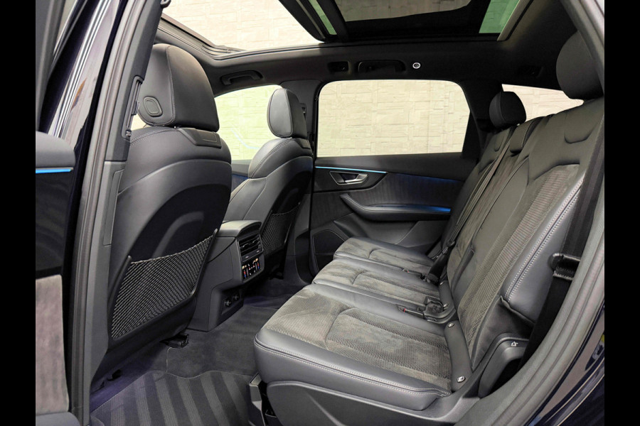 Audi Q7 50 V6 TDI 7-Persoons S-Line | 360 Camera | Trekhaak | ACC | Panorama | B&O Sound | Head-Up | Soft-Close | Matrix-LED | 4-Zone Clima | Stoelverwarming V+A | Keyless-Entry | Standkachel | Luchtvering | Tour-Pakket | Memory | Sfeerverlichting | Stuurverwarming | Autom. Parkeren | Carplay |