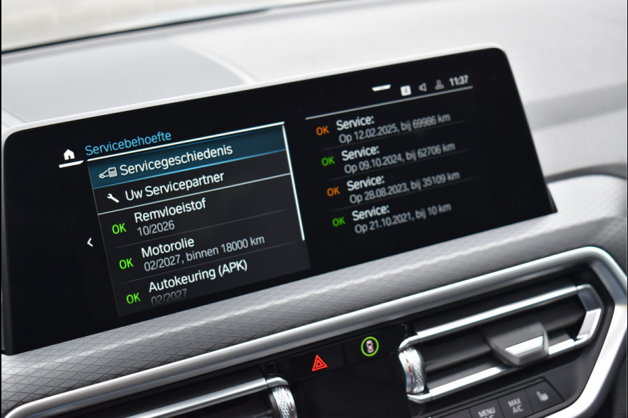 BMW X3 xDrive30e M-Pakket 292 Pk Brooklyn Grijs Metallic Pano Leder Navi Camera 19 Inch