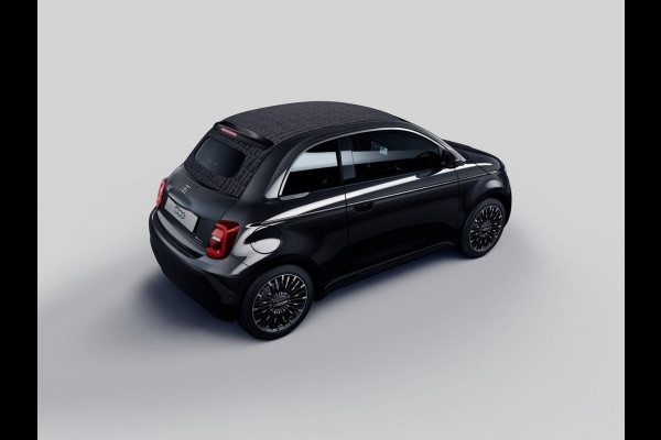 Fiat 500E Cabrio La Prima 42 kWh | 17% Bijtelling | Clima | Cruise | Leder | 17" | Priv Glass | Winter Pack | JBL Sound | BSM | Apple Carplay